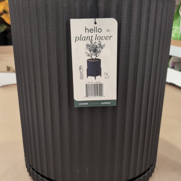 Verdek Demi 14.5 D Ressn Planter With Stand & Saucer