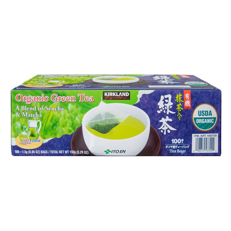 Kirkland Signature Organic Green Tea 100 ct