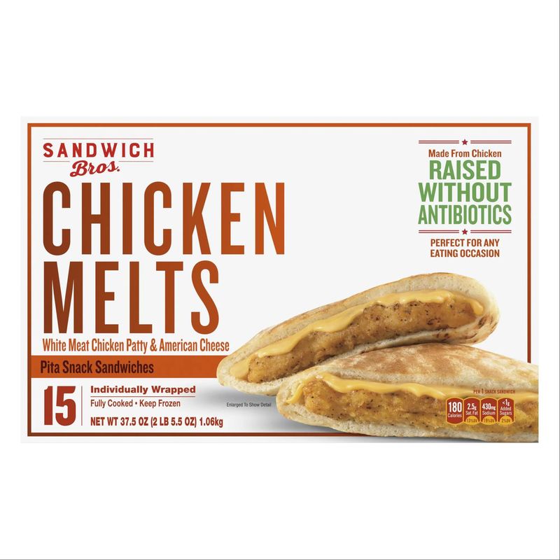 Sandwich Bros Chicken Melt 15 Count Box
