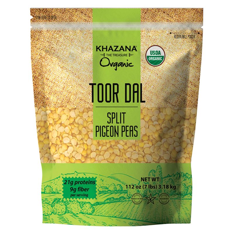 Khazana Organic Toor Dal 7 lbs
