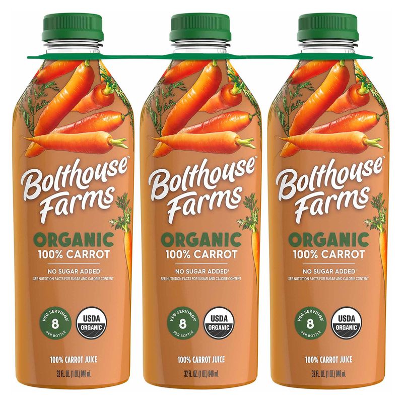 Bolthouse Organic Carrot Juice 3/32 oz (3 Qts)