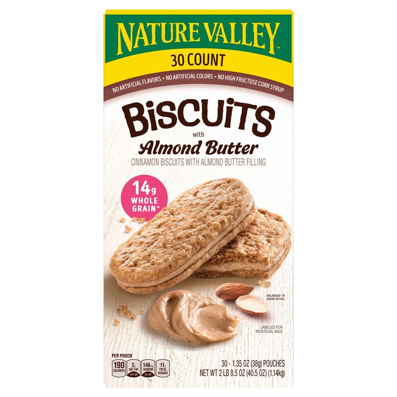 Nature Valley Almond Butter Biscuits 30 Count Box