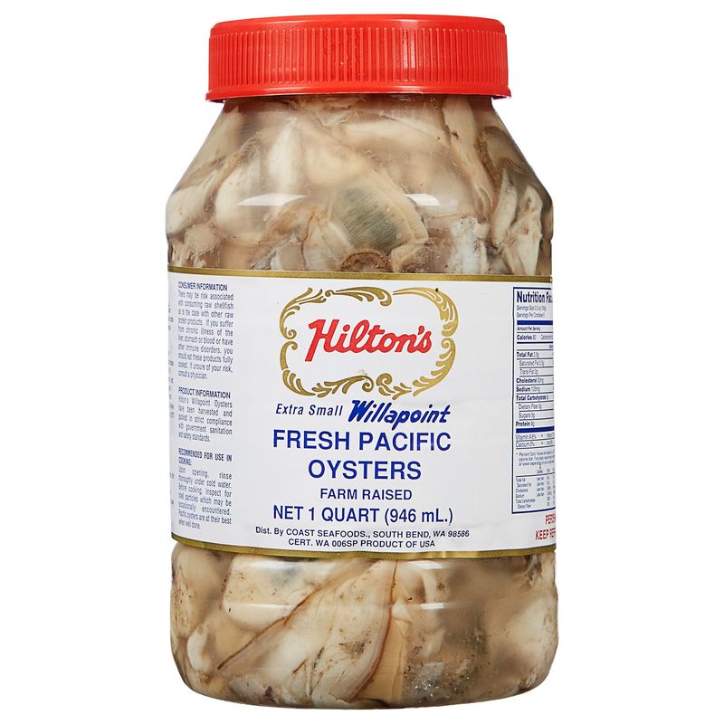 Hilton'S Fresh X-Small Oysters 32 oz