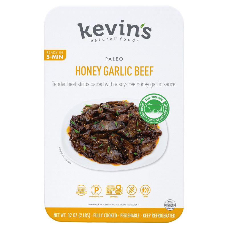 Kevin'S Natural Foods Honey Garlic Beef 32 oz