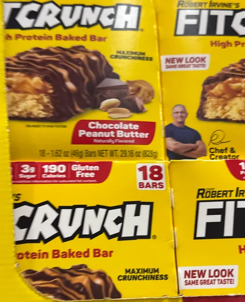 Fit Crunch Peanut Butter Bars 18/1.62 oz (1.82 Lbs)