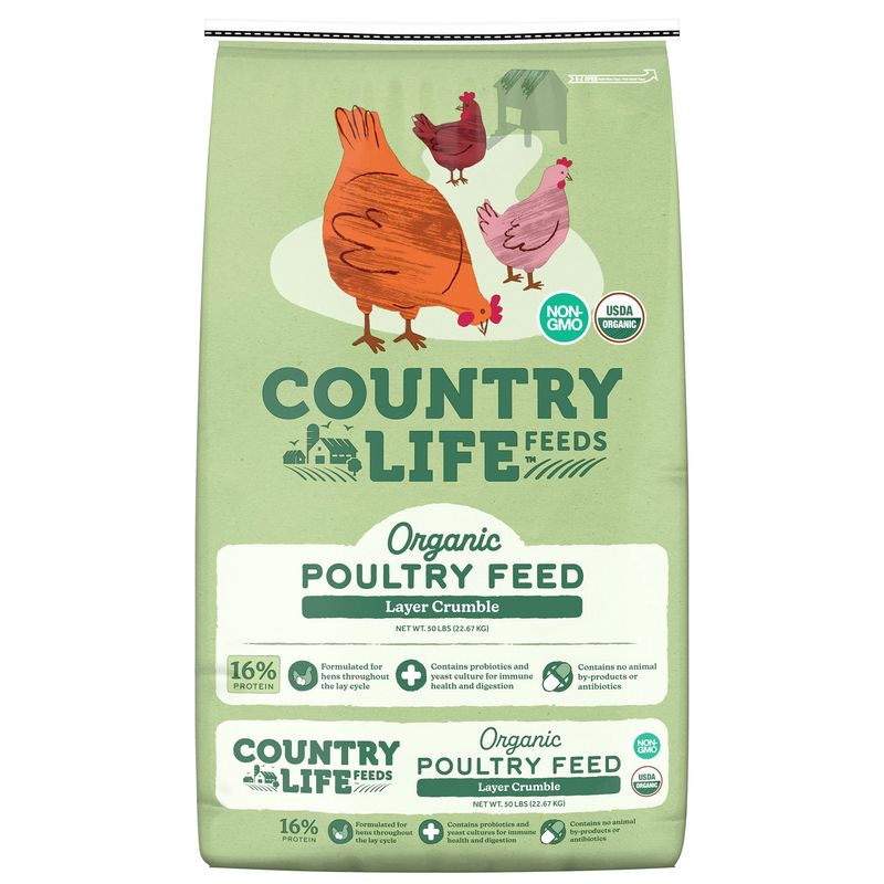 Country Life Organic Chicken Feed 50 lbs