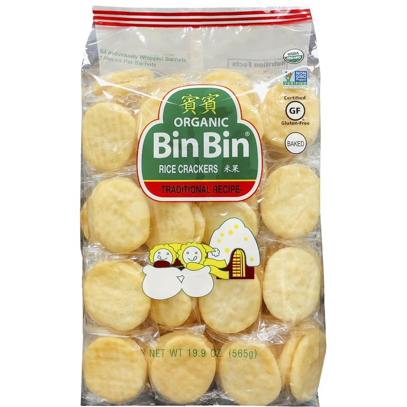 Organic Bin Bin Rice Cracker 19.9 oz