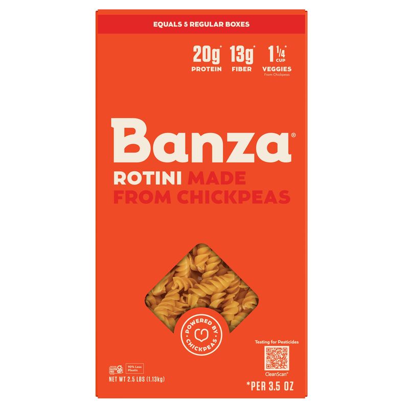 Banza Chickpea Rotini 2.5 Pounds