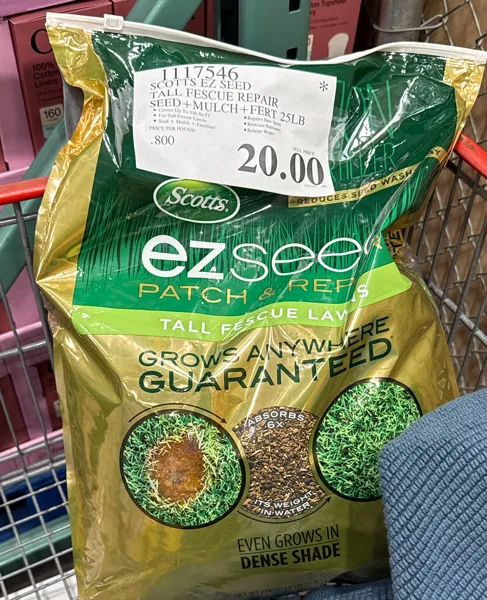 Scotts Ez Seed Tall Fescue Repair Seed+mulch+fert 25lb