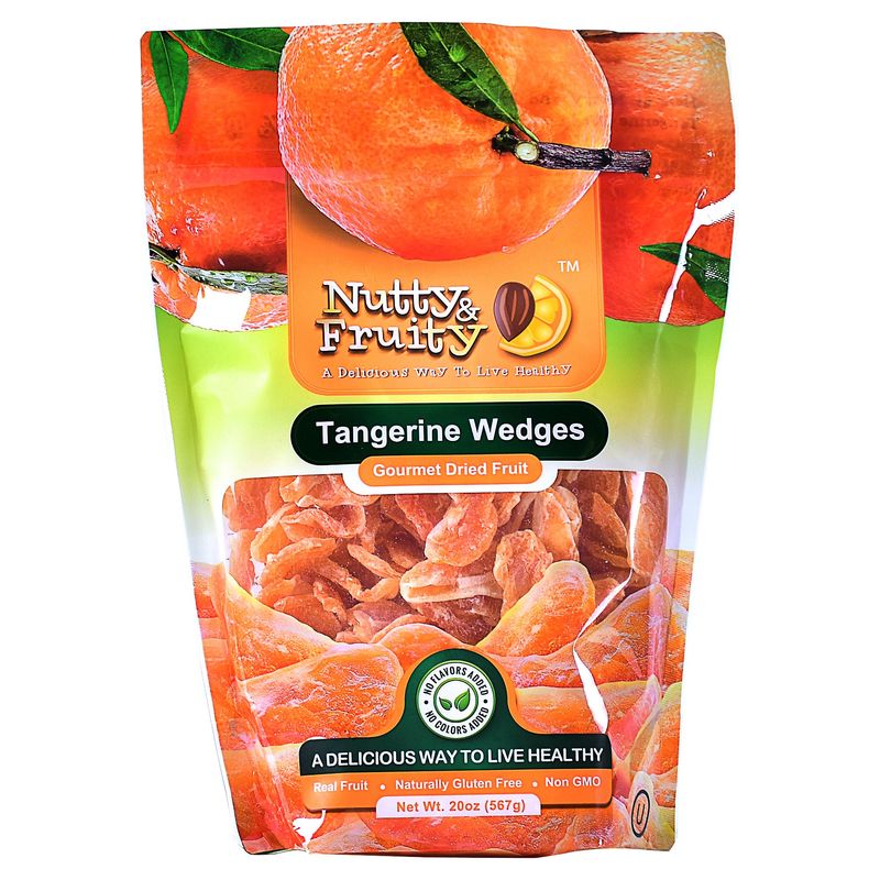 Nutty And Fruity Dried Tangerine Wedges 20 Ounce Bag