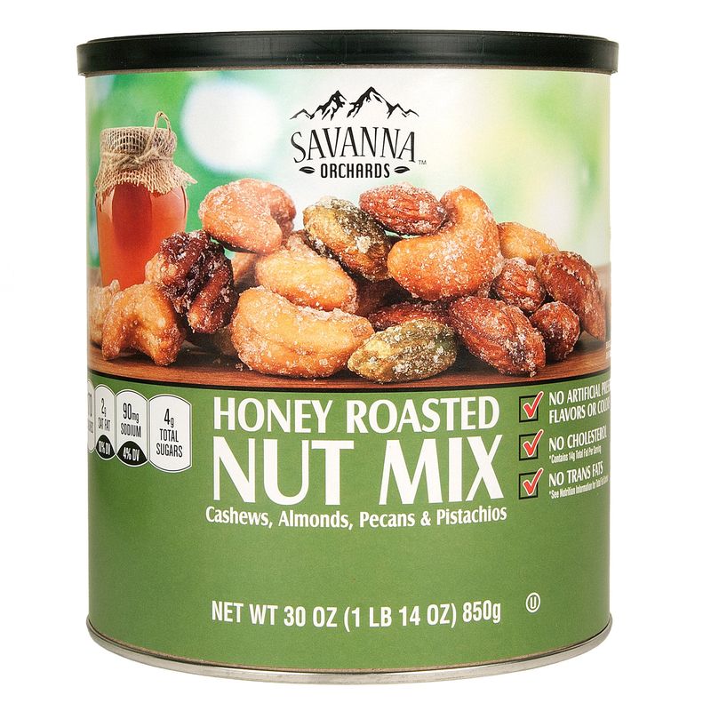 Savanna Orchards Honey Roasted Nut Mix 30 Ounces