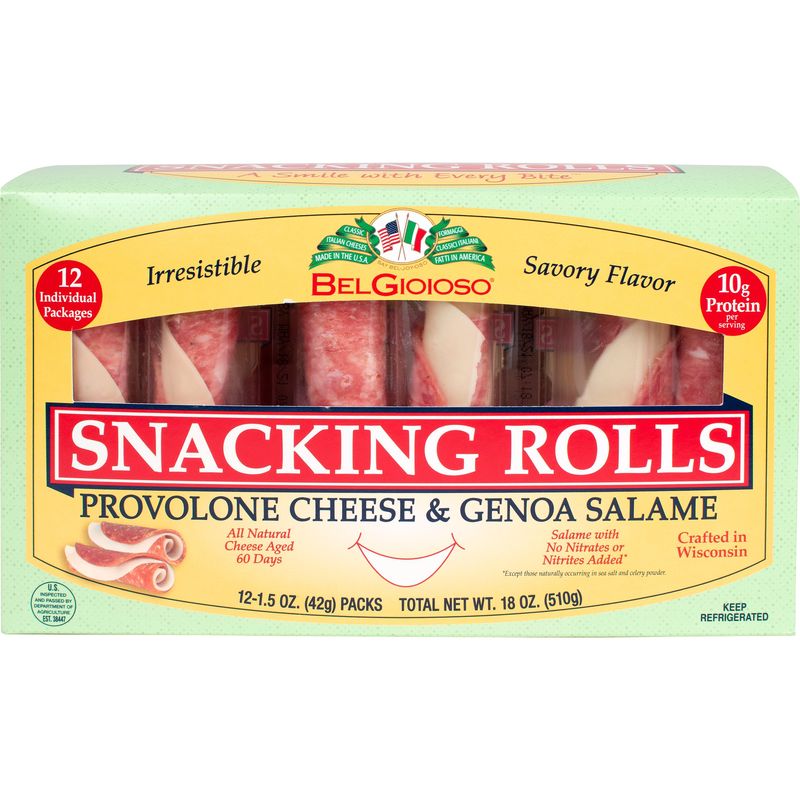 Belgioioso Provolone Salame Rolls 12/1.5 oz