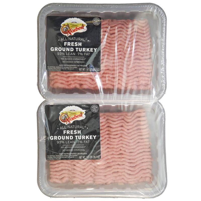 Fresh Ground Turkey 93% Lean / 7% Fat 4 - 1.7 lb Units