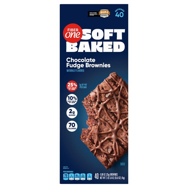 Fiber One Fudge Brownie 40 Count Box