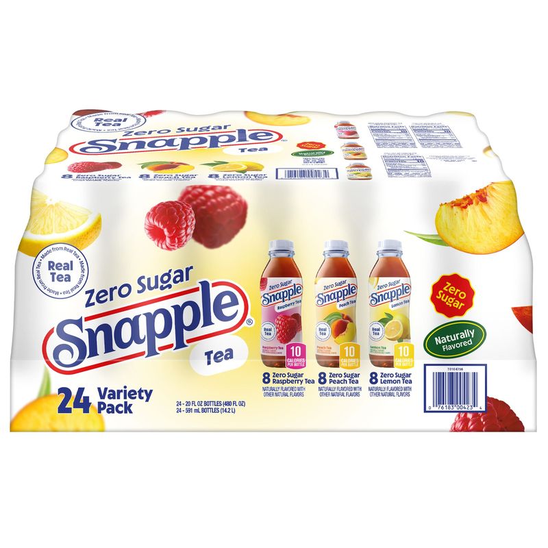 Snapple Zero Variety Pack 24/20 Ounce Bottles