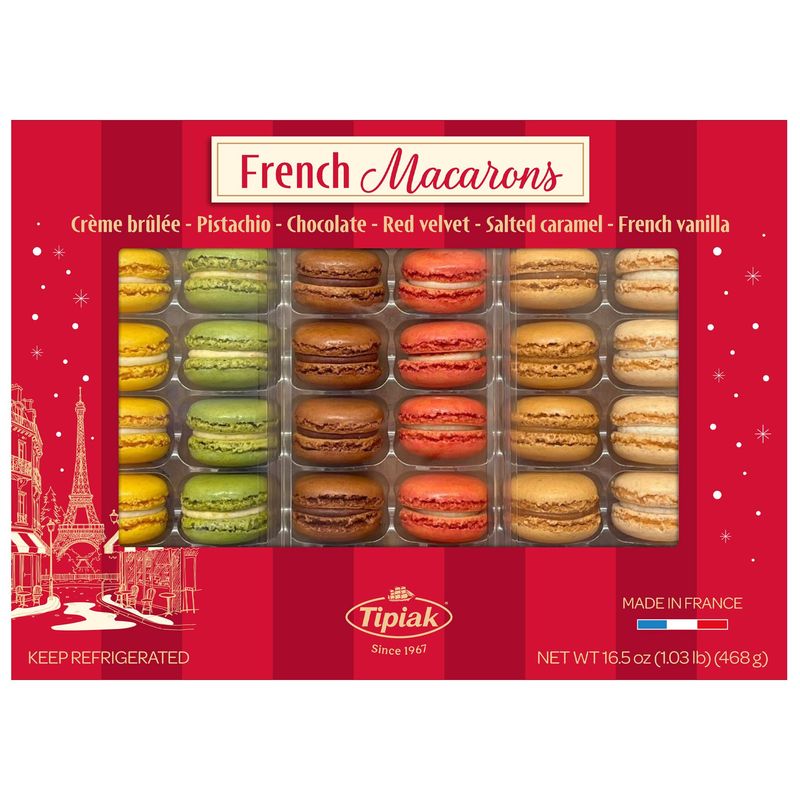 Tipiak French Macarons 36ct 16.7 oz (1.04 Lbs)