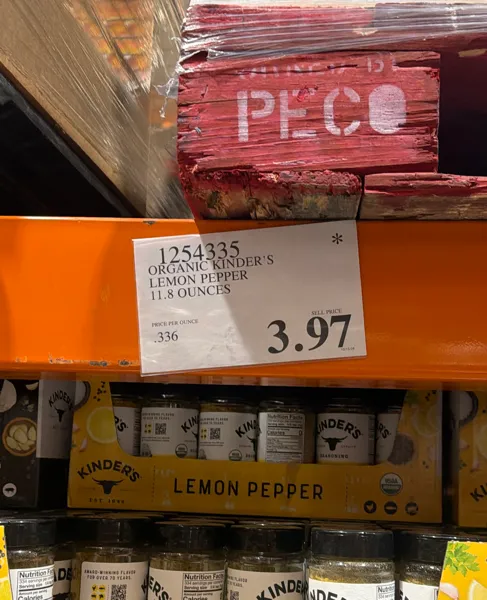 Kinder'S Organic Lemon Pepper 11.8 oz