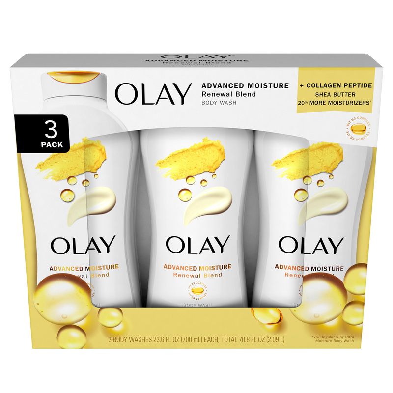 Olay Advanced Moisture Body Wash 3 pk