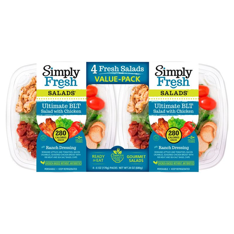 Simply Fresh Ultimate Blt Salad W/ Chicken 4/6 oz