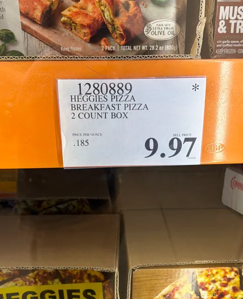 Heggies Pizza Breakfast Pizza 2 Count Box