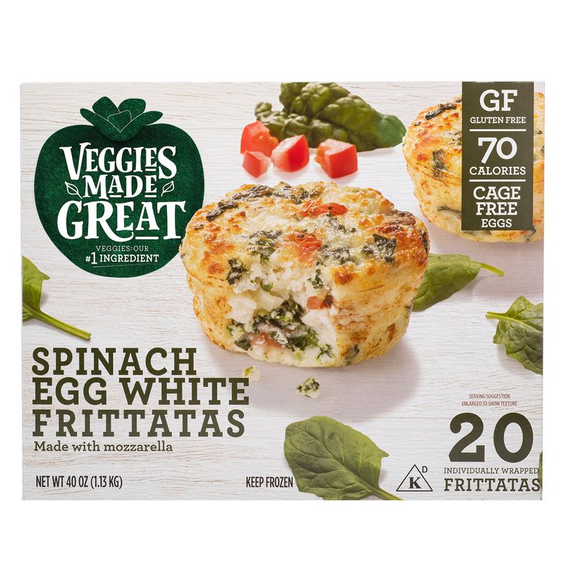 Veggies Made Great Spinach Egg Whites Frittata 20 ct