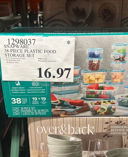 Snapware 38-Piece Plastic Food Storage Set ^