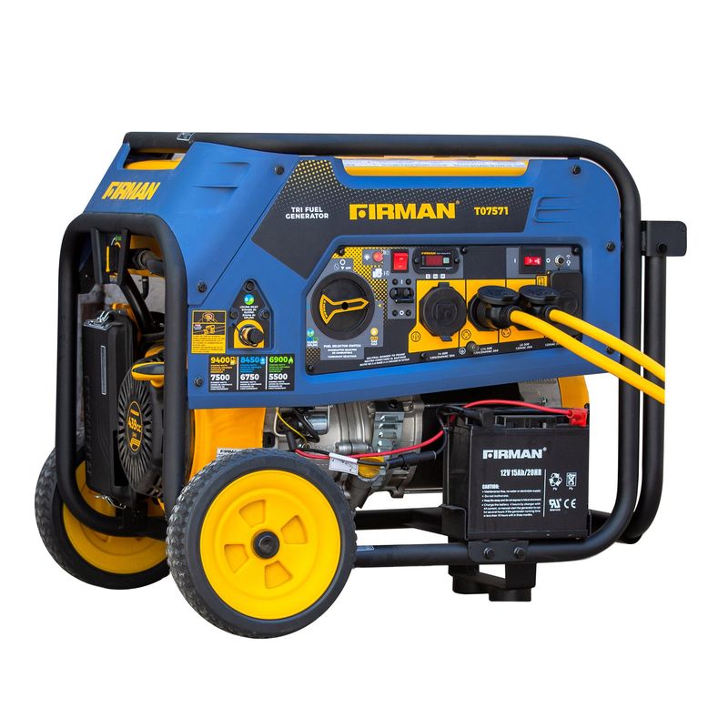 Firman Power Tri Fuel Generator 7500 Running Watts
