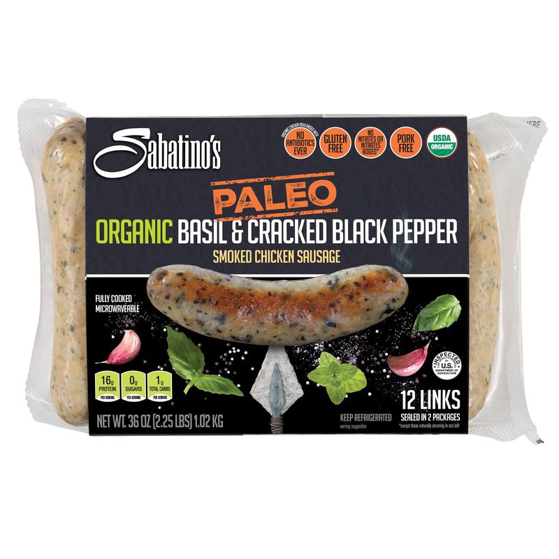 Sabatino'S Organic Paleo Chicken Sausage 2.25 lbs