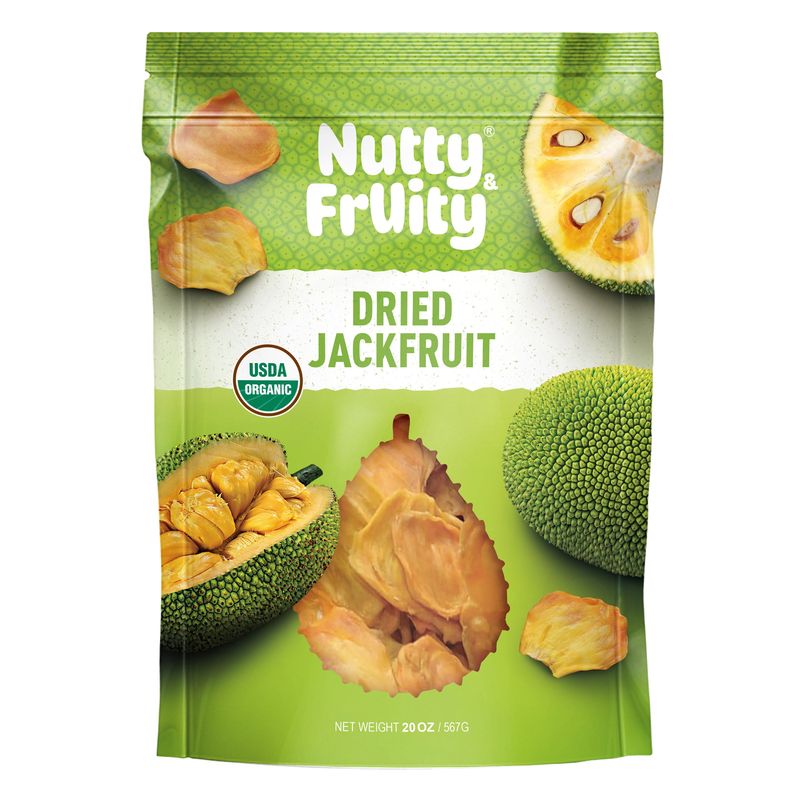 Nutty & Fruity Organic Dried Jackfruit 20 oz