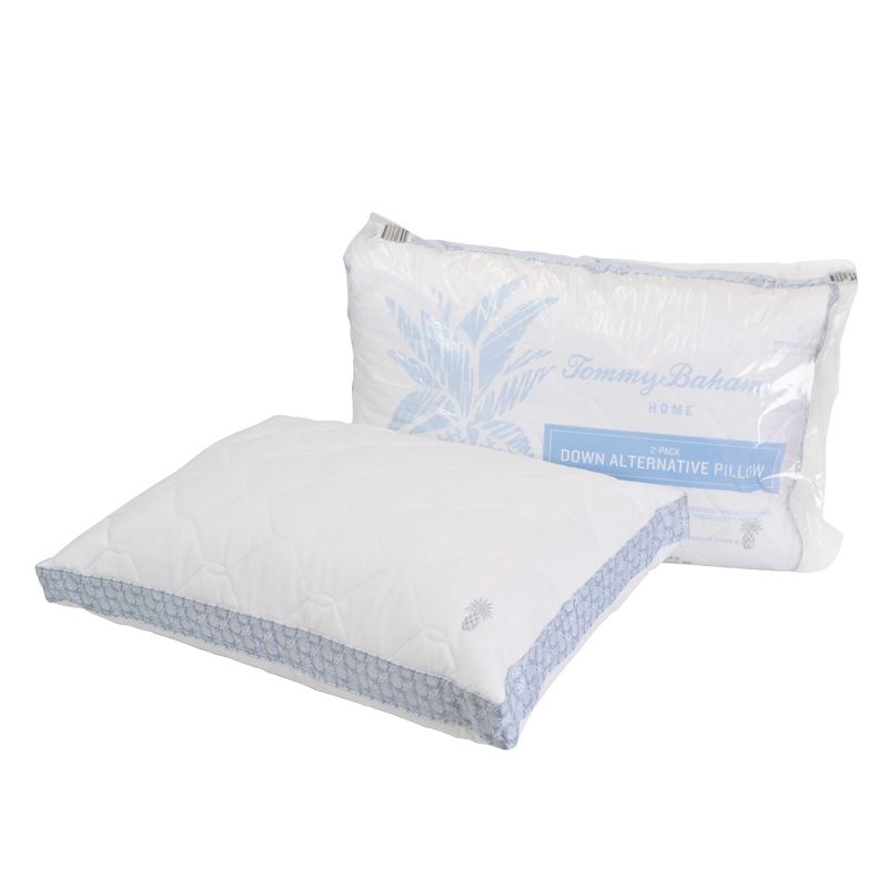 Tommy Bahama Quilted Pineapple Print 2 Pack Standard/Queen Pillow