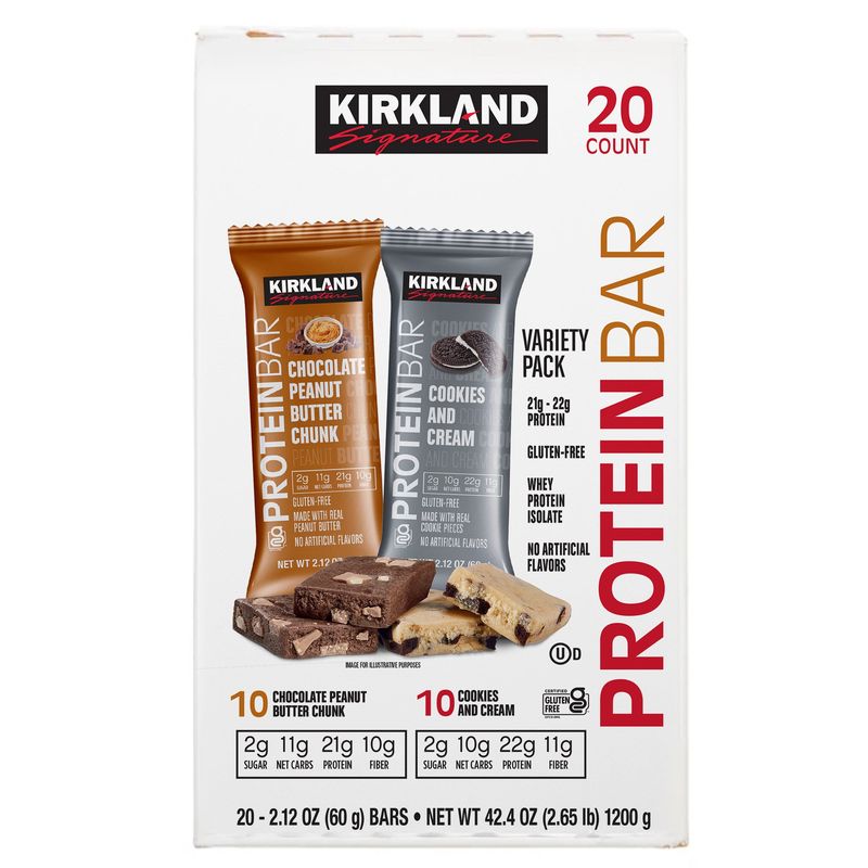 Kirkland Signature Protein Bars 20 Count Box