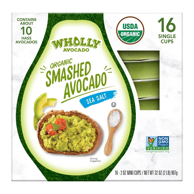 Wholly Organic Smashed Avocado 16/2 oz