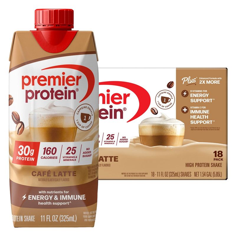 Premier Protein Shake Cafe Latte 11 fl Oz/18 pk