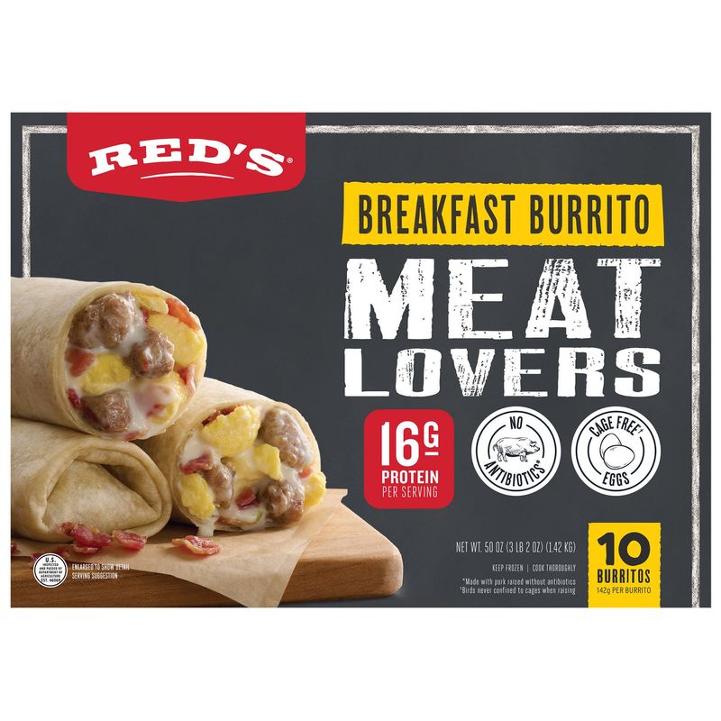 Red'S Meat Lovers Burrito 10 Count Box