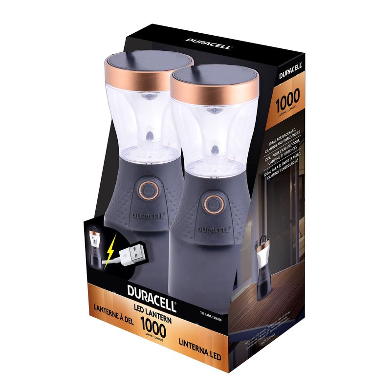 Infinity X1 Duracell 1000 Lumen Lantern W/ USB Charge 2-Pack