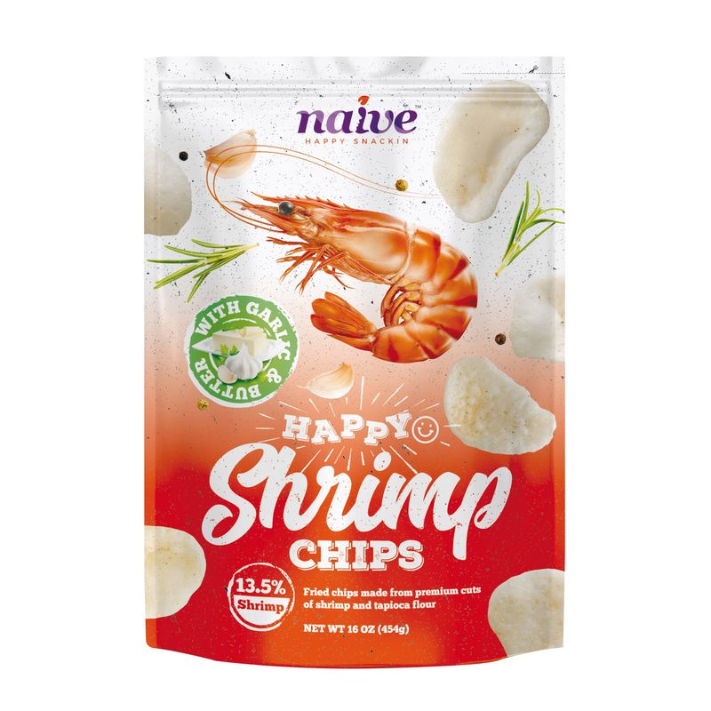 Shrimp Chips Garlic & Butter 16 oz (1.00 Lbs)