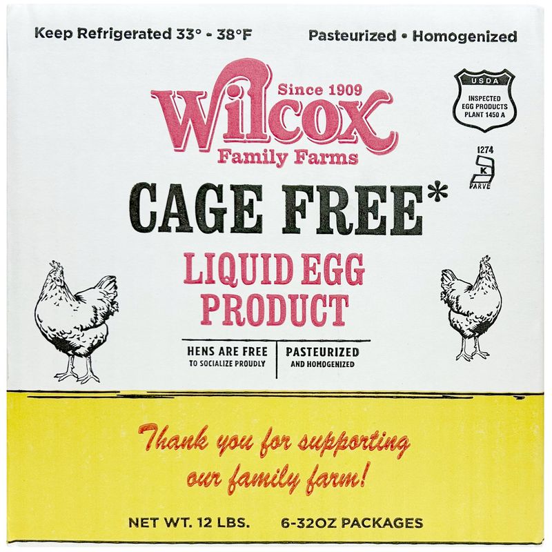 Wilcox Cage Free Whole Liquid Eggs 6/2 lbs
