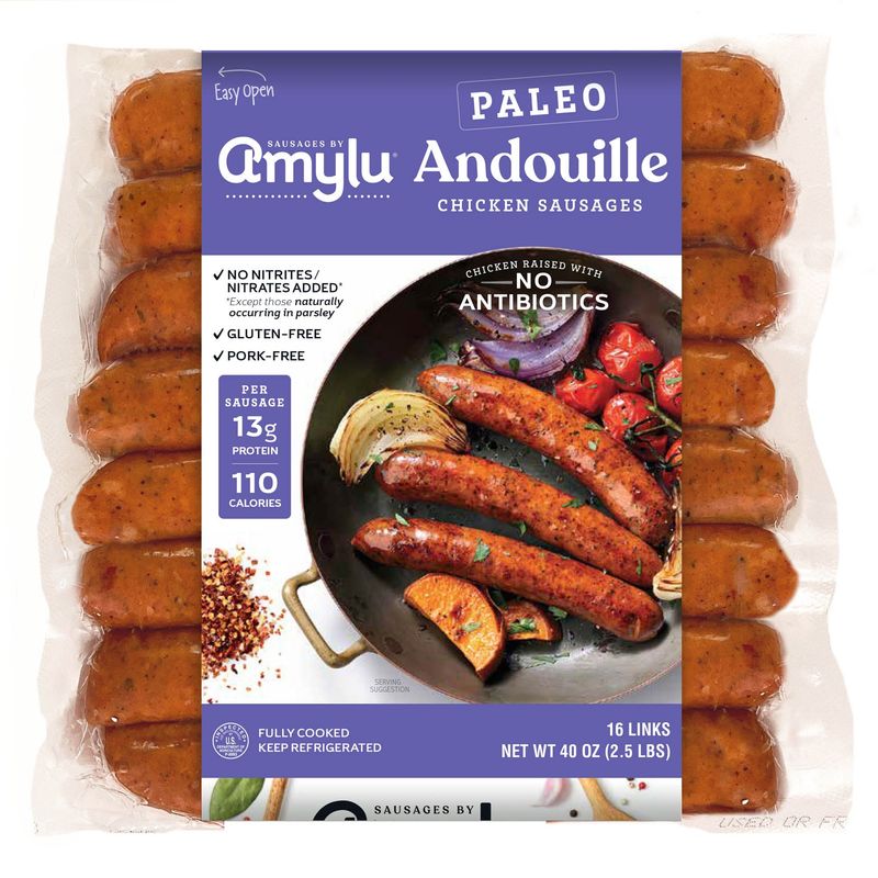 Amylu Andouille Sausage 40 Ounce Package