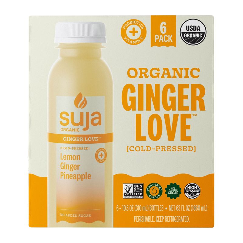 Suja Organic Ginger Love 6/10.5 oz