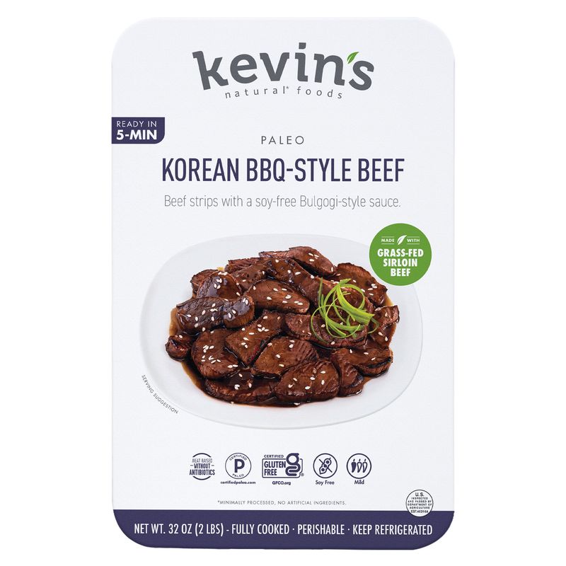 Kevin'S Natural Foods Korean BBQ Steak Tips 32 Ounce Package