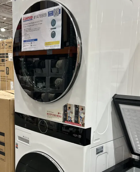 Lg Wkex200hwa E Twr Wh 4.5 Cf Wash 7.4 Cf Dry Last One Display Only!