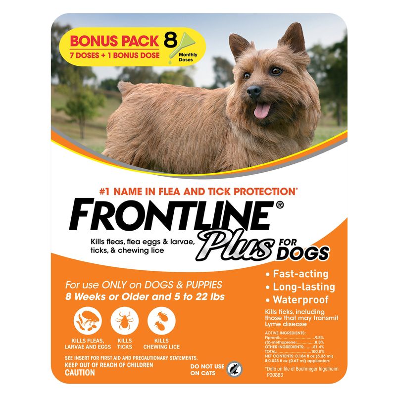 Frontline Plus Small Dog 8 Month Supply
