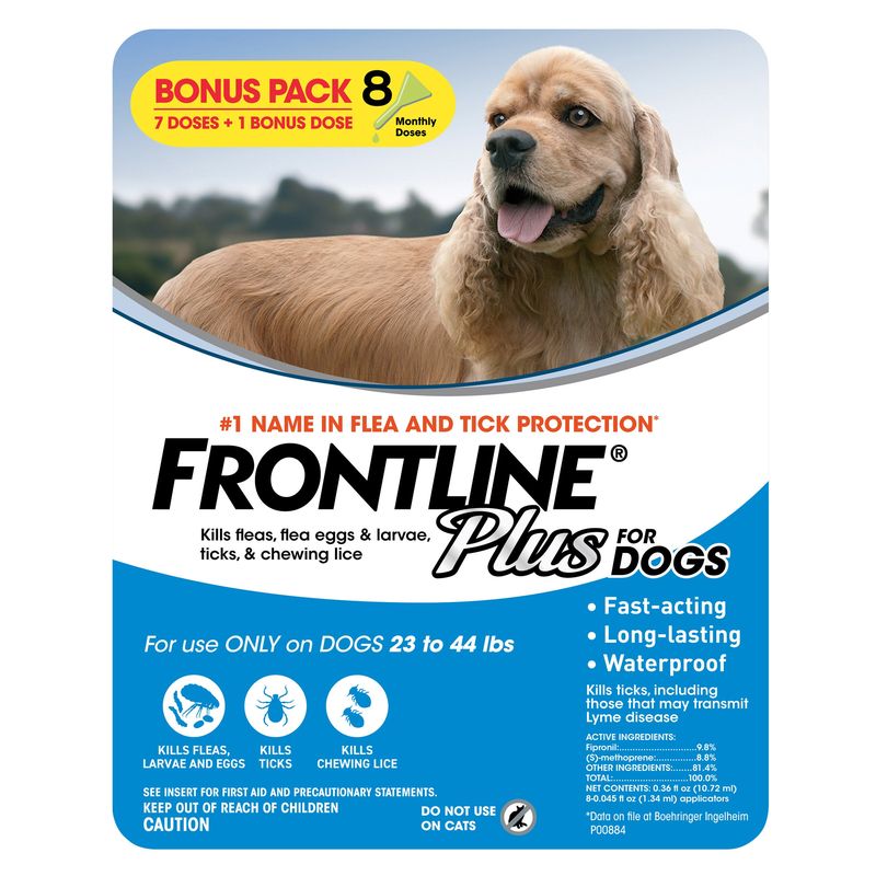 Frontline Plus Medium Dog 8 Month Supply