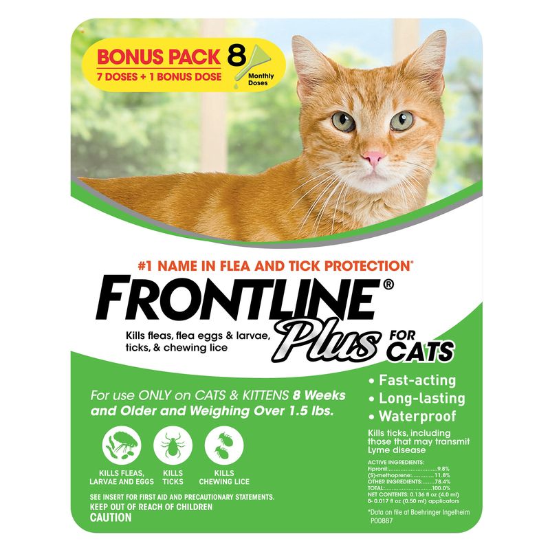 Frontline Plus Cat 8 Month Supply