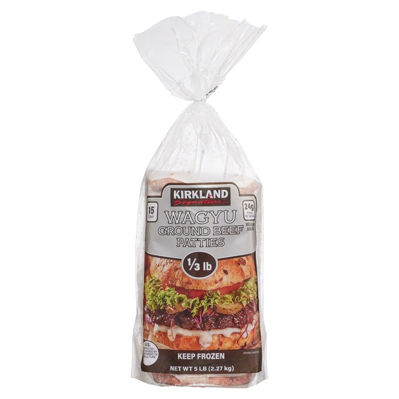 Kirkland Signature 1/3 lb Wagyu Patties 15 ct
