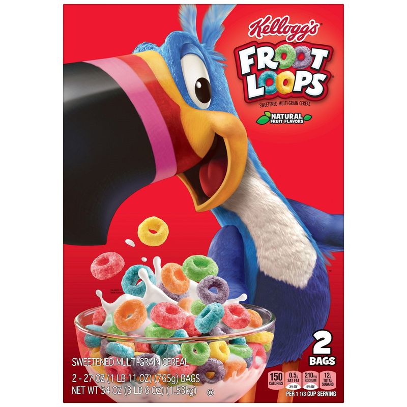 Kellogg'S Froot Loops 54 oz (3.375 Lbs)