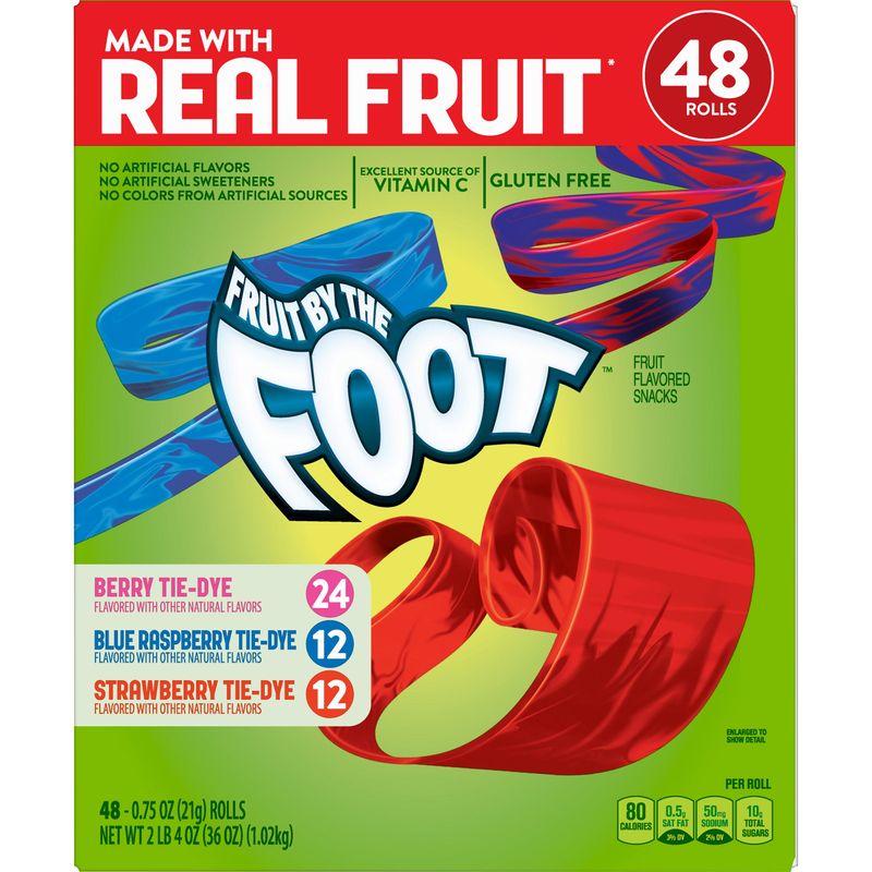 Fruit By The Foot Variety Pack 48 Count Box