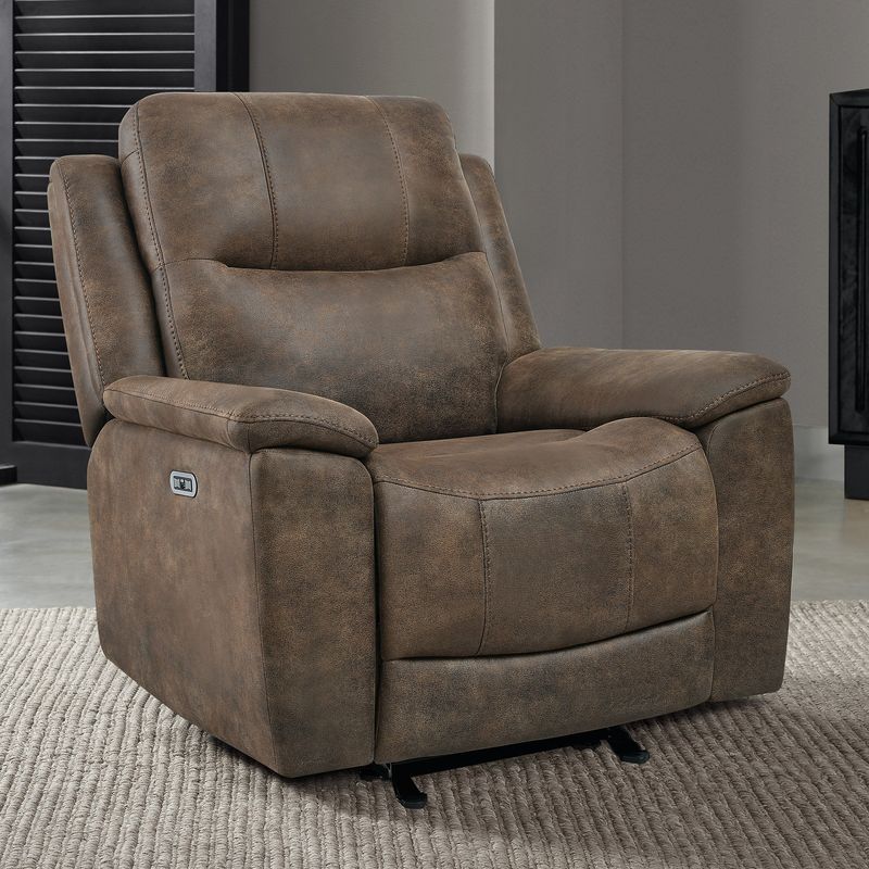Barcalounger Cyprus Fabric Power Recliner With Power Headrest