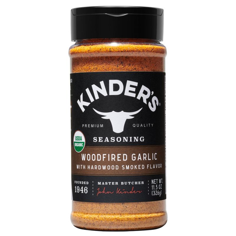 Kinder'S Organic Woodfired Garlic 11.5 oz (0.72 Lbs)