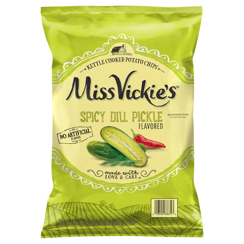 Miss Vickies Spicy Dill Pickle Chips 22 oz
